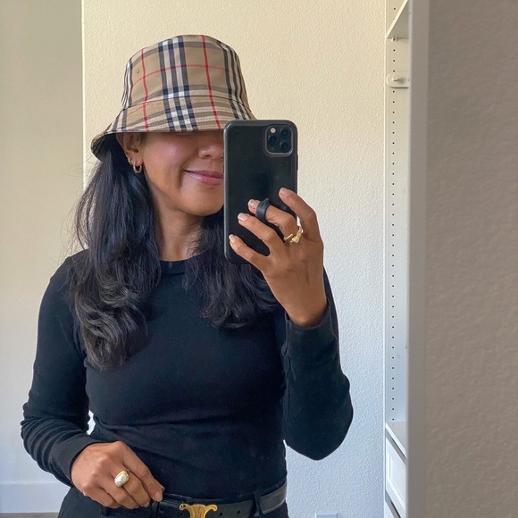 Burberry Vintage Check Technical Cotton Bucket Hat - Picture 4 of 5